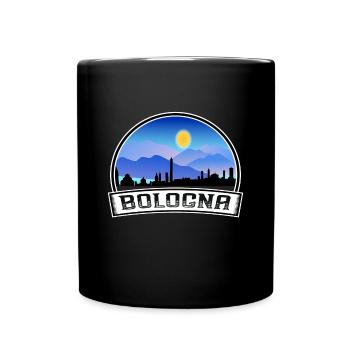 Bologna Italy Skyline Vintage Sunset Travel Souven - Full Colour Mug - black - Front