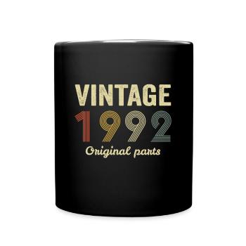Vintage retro 1992 original parts - Tasse einfarbig - Schwarz - Vorne