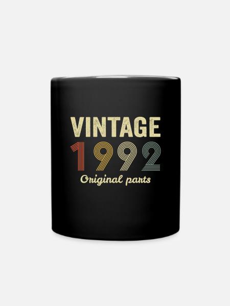 Vintage retro 1992 original parts - Mug uni - noir