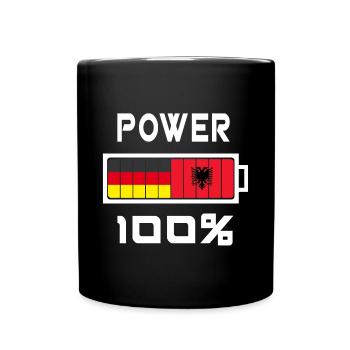 Germany and Albania Power 100% - Full Colour Mug - black - Front