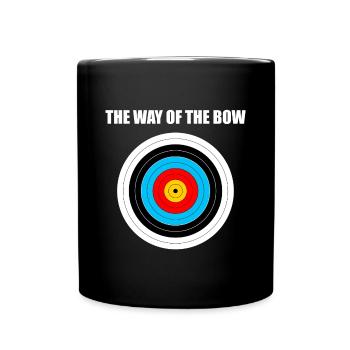 Cute Bow Hunting - Archery Target - Full Colour Mug - black - Front