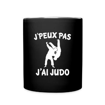 J'peux pas j'ai judo - Mug uni - noir - Devant