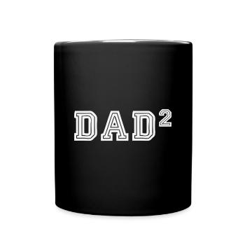 Papa 2 Papa de deux enfants Fête des pères - Mug uni - noir - Devant