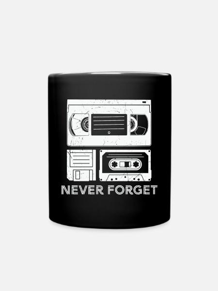 Kassette Kreativ Design - Tasse einfarbig - Schwarz