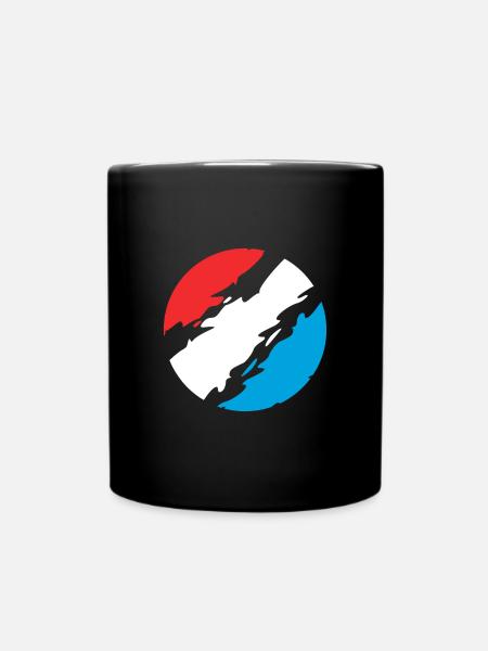Luxembourg Couleurs drapeau drapeau - Mug uni - noir