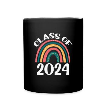 Klasse des Regenbogenschülers 2024 - Tasse einfarbig - Schwarz - Vorne