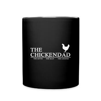 La légende du cadeau de la fête des pères Chickendad - Mug uni - noir - Devant
