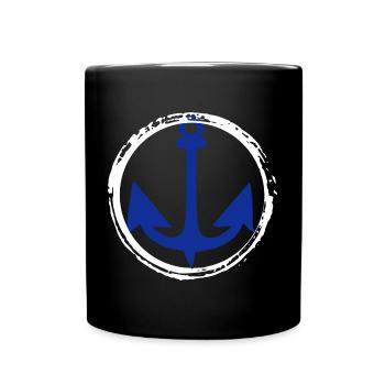 Ancre Nautique Marin Pier Mer Maritime - Mug uni - noir - Devant