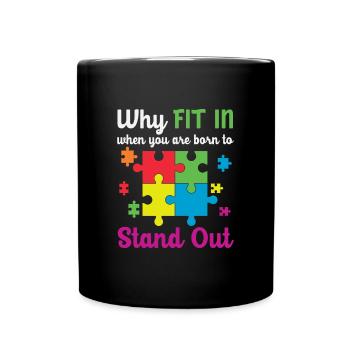 Warum fit in You Are Born To Stechen - Tasse einfarbig - Schwarz - Vorne
