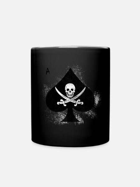 Spade Skull Pirates Design - Mug uni - noir