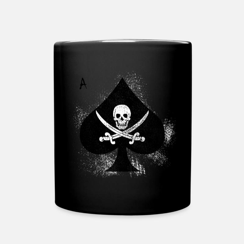 Spade Skull Pirates Design - Mug uni - noir
