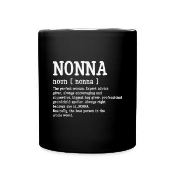 Nonna Defination Mothers Day - Full Colour Mug - black - Front