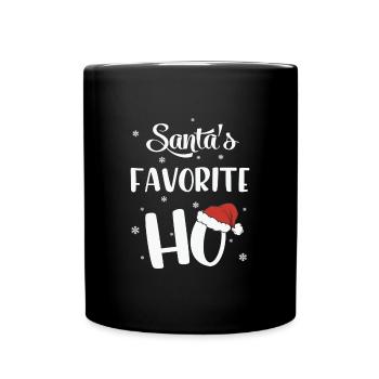 Le Noël préféré du Père Noël - Mug uni - noir - Devant