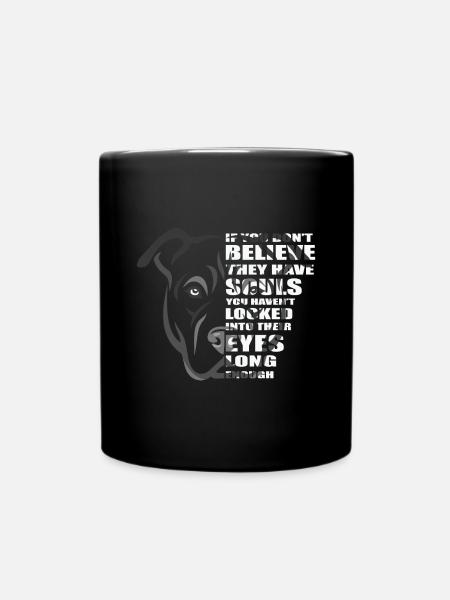 Soul Pitbull Amoureux des chiens - Mug uni - noir