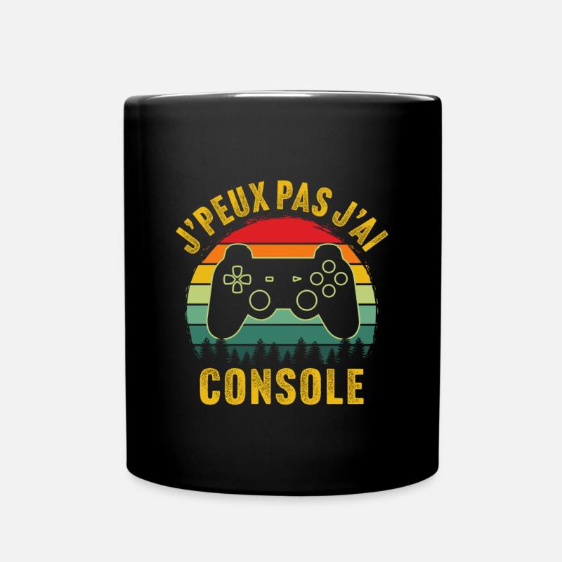 j'peux pas j'ai console t-shirt gamer - Mug uni - noir