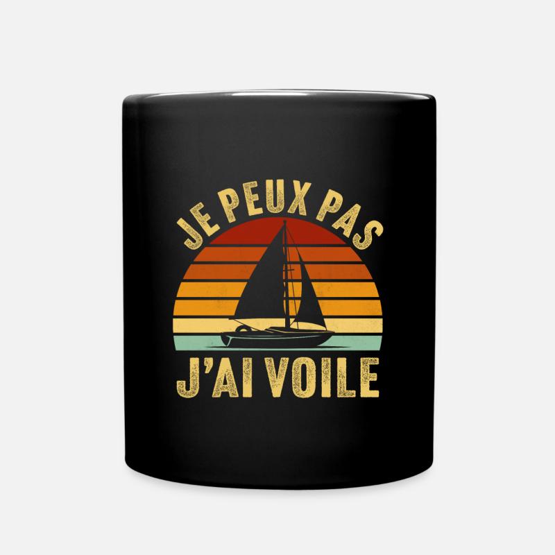 je peux pas j'ai voile - Mug uni - noir