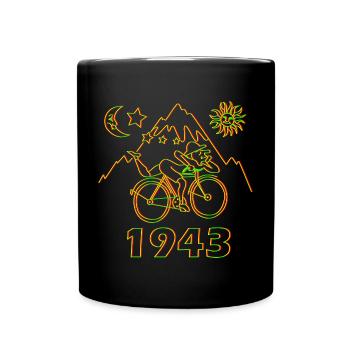 Lysergic acid diethylamide Albert Hoffmann - Full Colour Mug - black - Front