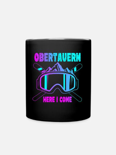 Obertauern Ski Sknowboard - Tasse einfarbig - Schwarz