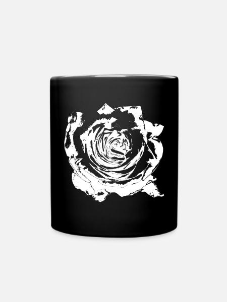 Fleur Blanche Fleurs Blanches Fleurs Blanches Fleurs Blanches - Mug uni - noir