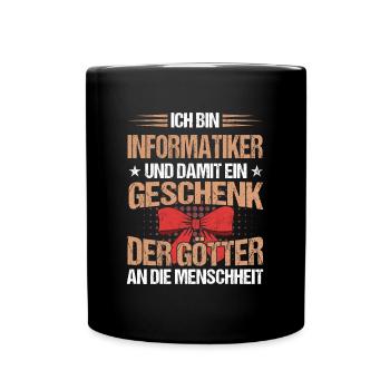 Informatiker Programmierer Informatik Spruch - Tasse einfarbig - Schwarz - Vorne