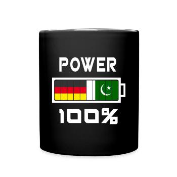 Deutschland und Pakistan Power 100% - Tasse einfarbig - Schwarz - Vorne
