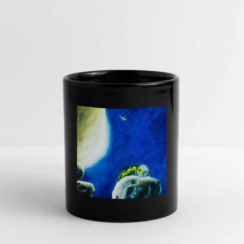 Mondameise oder Ameisonaut in der Sternennacht Tasse einfarbig