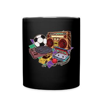 Retro Vintage Old School Style - Tasse einfarbig - Schwarz - Vorne