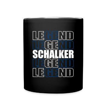 Schalker Legend | Gelsenkirchen Schalke Geschenk - Tasse einfarbig - Schwarz - Vorne