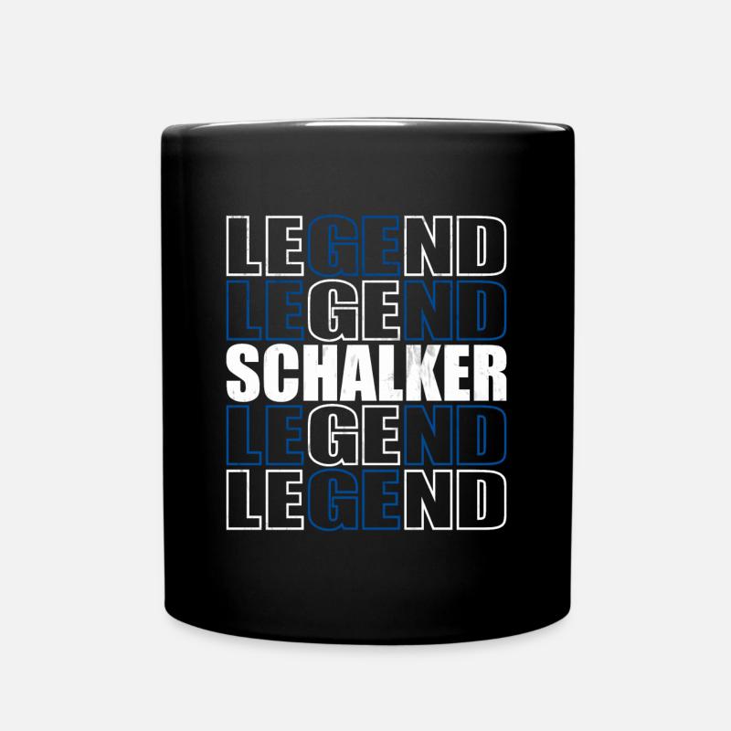 Schalker Legend | Gelsenkirchen Schalke Geschenk - Tasse einfarbig - Schwarz