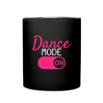 Rhythmus Tanzen Tanz - Tasse einfarbig - Schwarz - Vorne