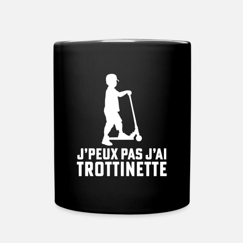j'peux pas j'ai trottinette humour trottinette - Mug uni - noir