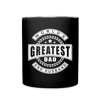 World's Greatest Dad and Husband - Bester Vater - Tasse einfarbig - Schwarz - Vorne