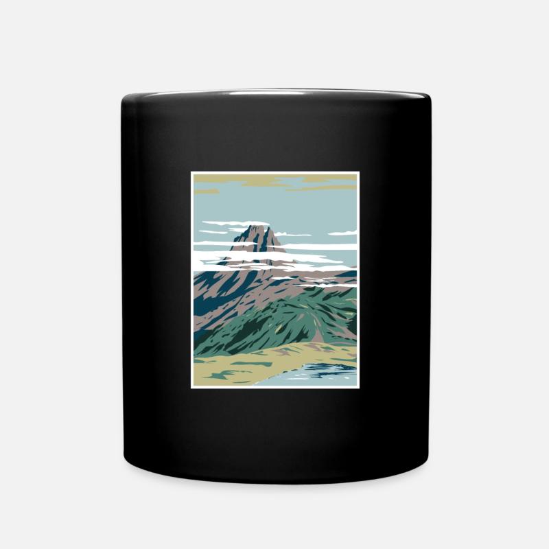 Parc National des Pyrénées WPA Affiche Art Déco - Mug uni - noir