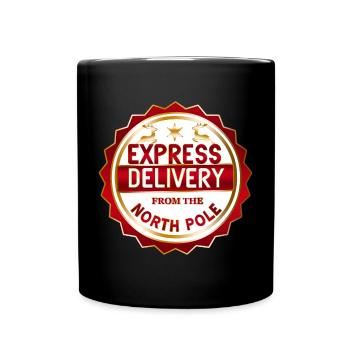 North Pole Express Delivery - Full Colour Mug - black - Front