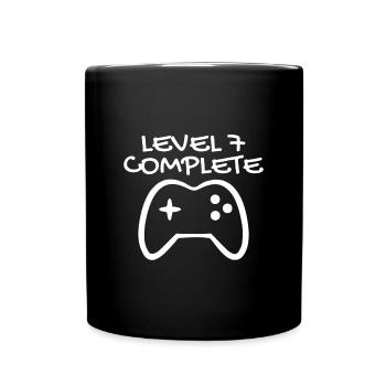 7. Geburtstag - Gamer 7 - 7 Jahre Geschenk - Tasse einfarbig - Schwarz - Vorne