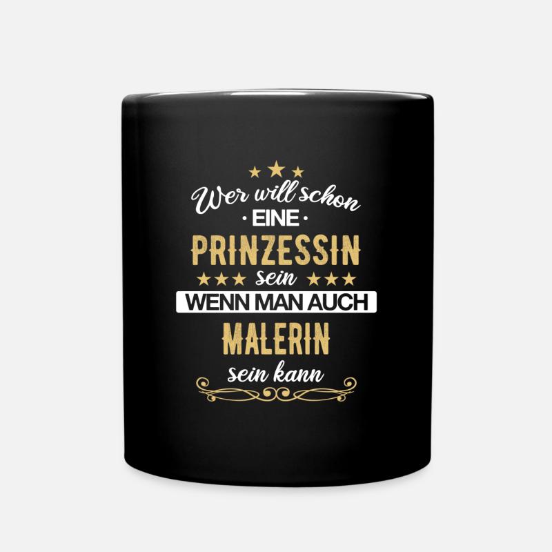 Maler Malermeister malen Lackierer Beruf Spruch - Tasse einfarbig - Schwarz