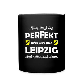 Leipzig Perfekt - Tasse einfarbig - Schwarz - Vorne