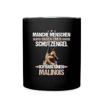 Malinois Hund Hundehalter - Tasse einfarbig - Schwarz - Vorne