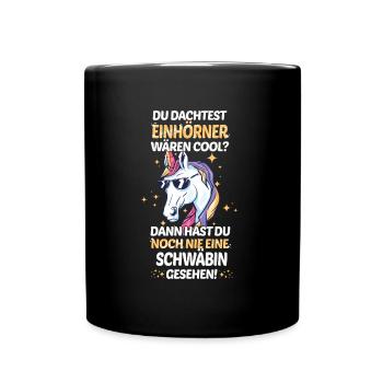 Schwaben Schwabe Schwaben Oberschwaben - Tasse einfarbig - Schwarz - Vorne