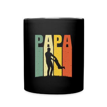 T-shirt père et fils cadeau papa fille papa fils - Mug uni - noir - Devant