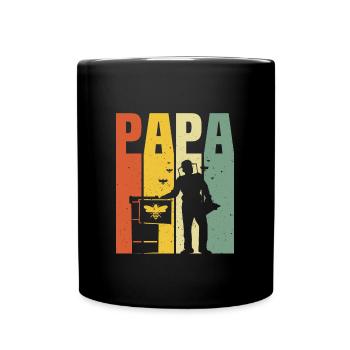 dad beekeeper t-shirt dad beekeeping - Full Colour Mug - black - Front