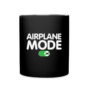 Mode avion sur la conception amusante du pilote - Mug uni - noir - Devant