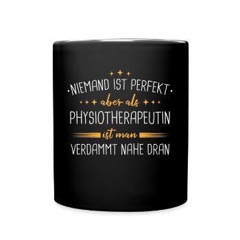 Physiotherapeut Physio Praxis Physiotherapie - Tasse einfarbig - Schwarz - Vorne