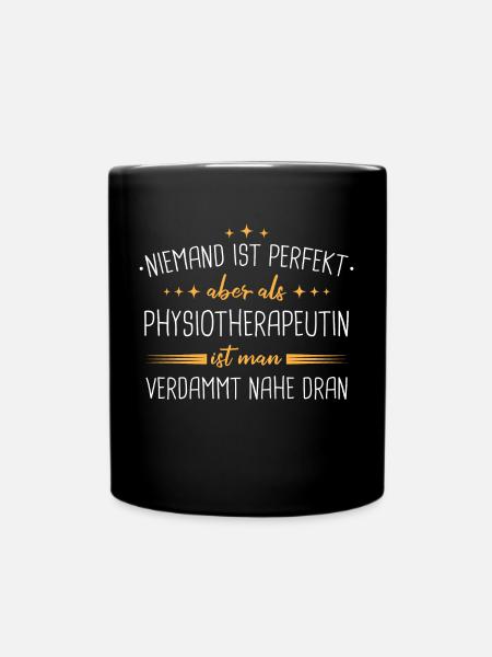 Physiotherapeut Physio Praxis Physiotherapie - Tasse einfarbig - Schwarz