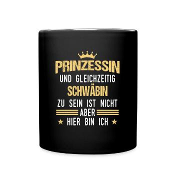 Schwaben Schwabe Schwaben Oberschwaben - Tasse einfarbig - Schwarz - Vorne
