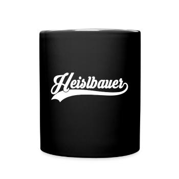 Heislbauer Stolz auf dein Bauprojekt und Handwerk - Tasse einfarbig - Schwarz - Vorne