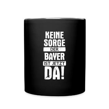 Bayern bayrisch Bayer Deutschland Heimat Spruch - Tasse einfarbig - Schwarz - Vorne