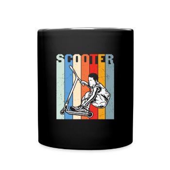 Scooter Quote Stunt Scooter Design - Full Colour Mug - black - Front