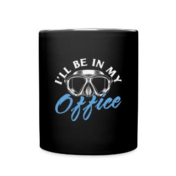 Citation de plongée sous-marine Conception de plongée sous-marine dans laquelle je serai - Mug uni - noir - Devant
