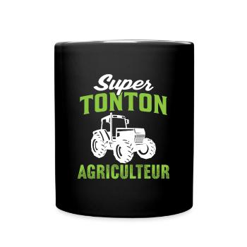 Super tonton agriculteur oncle agriculteur - Mug uni - noir - Devant